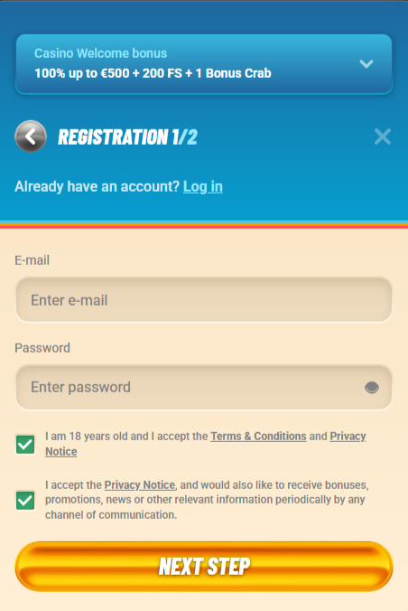 vegasino registration
